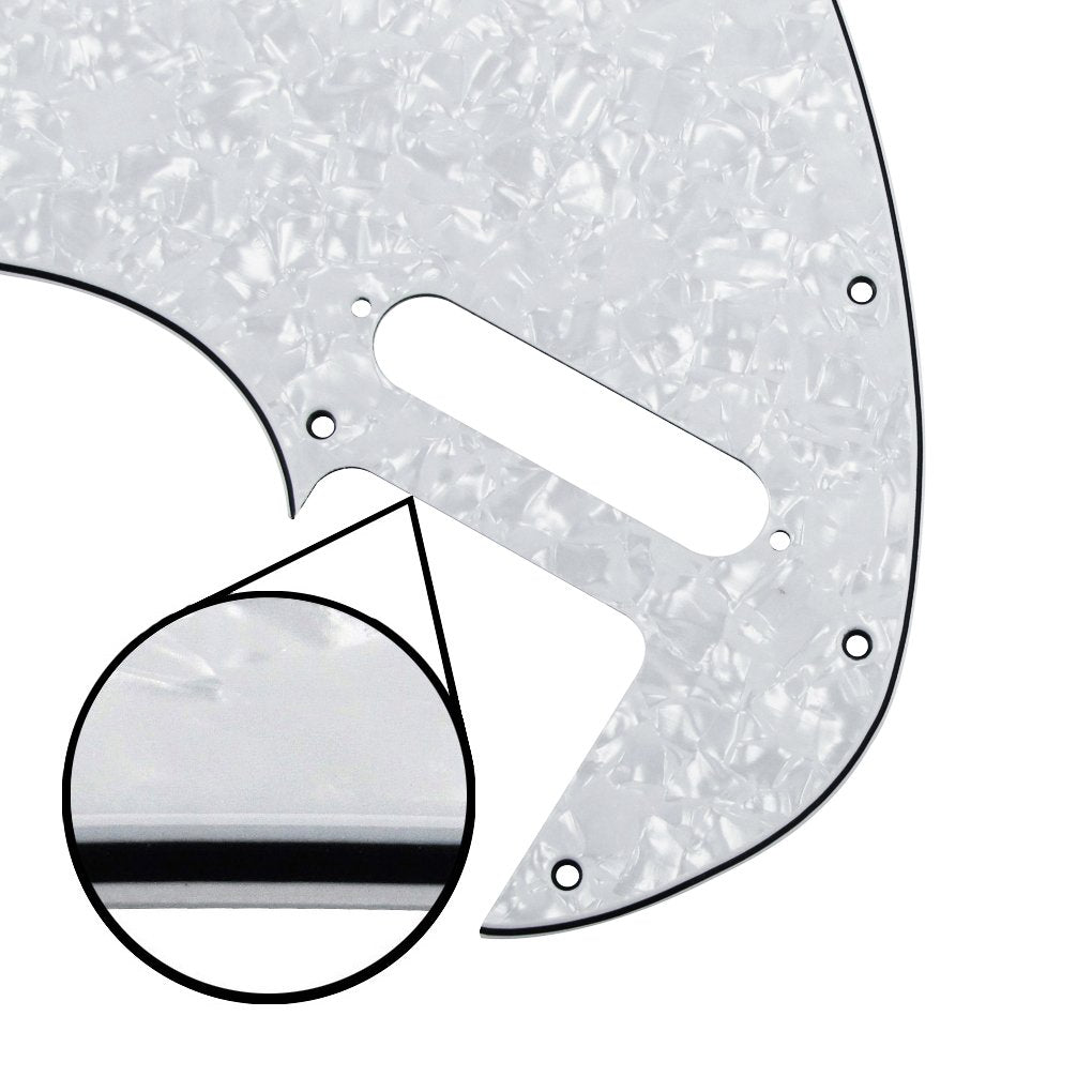 FLEOR 4Ply White Pearl TL Pickguard Guitar Pick Guard Plate with Screws Fit 69 TL Thinline Re-issue Guitar Part